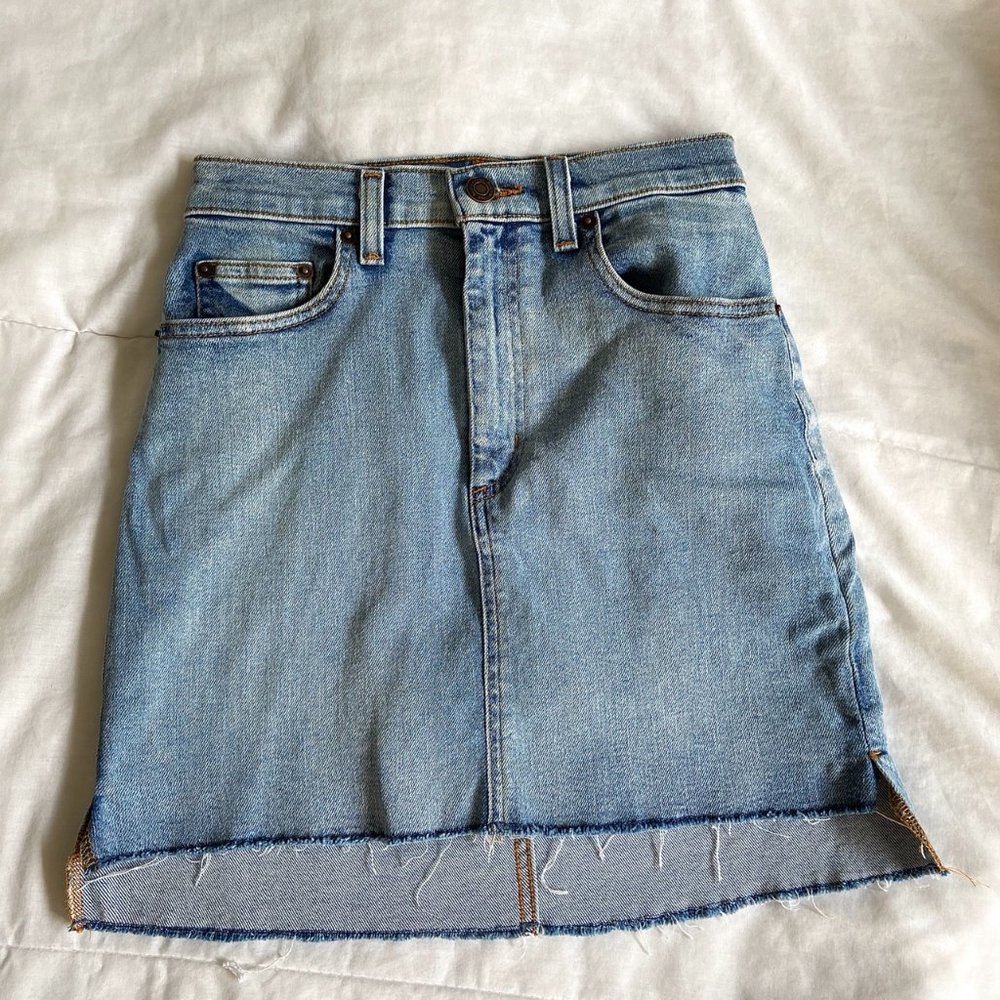 Aritiza denim pencil skirt